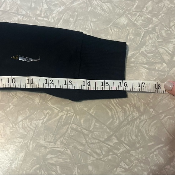 philosophy crewneck sweater champagne toast black embroidered rhinestone bubbles - Picture 11 of 11